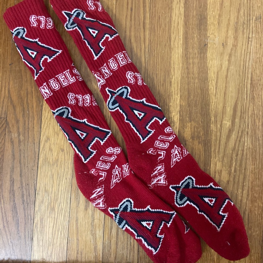 Knee-High Angels Baseball Socks